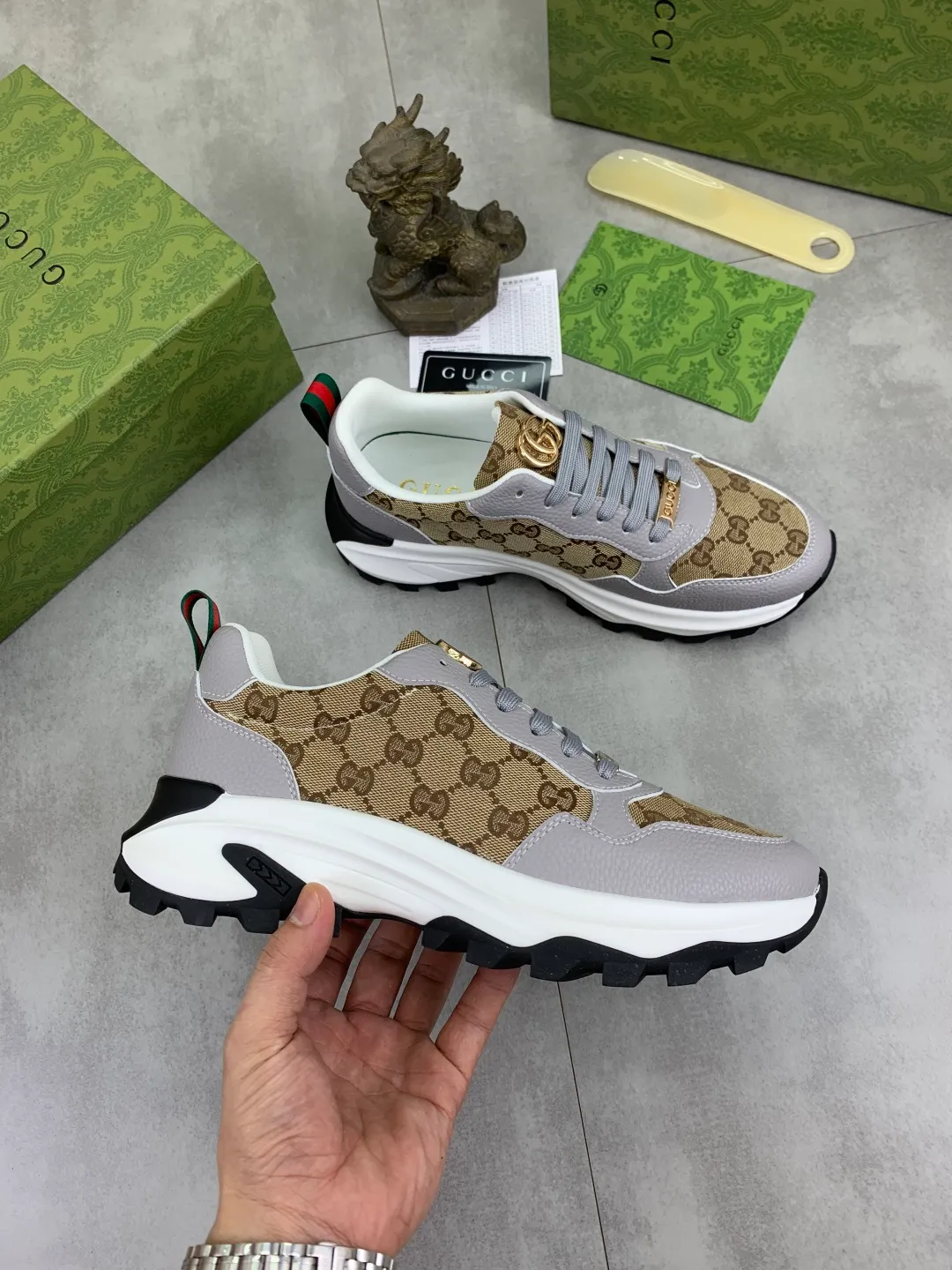 Men's shoes 💰P440💰[New model]🆘 The latest model from Gucci GUCCI official website🎁Classic casual and fashionable men's shoes👟Best model💥The version is simple and elegant, exclusive for trendy men. Unique official website latest brand elements👑Gucci original decoration, fashionable and generous, original soft calfskin fabric➕Comfortable soft first-layer pigskin lining ✅The official website specifies the wear-resistant casual outsole, the classic model is taken in kind🎬Color: 4️⃣colors available😍Number: 38-44
